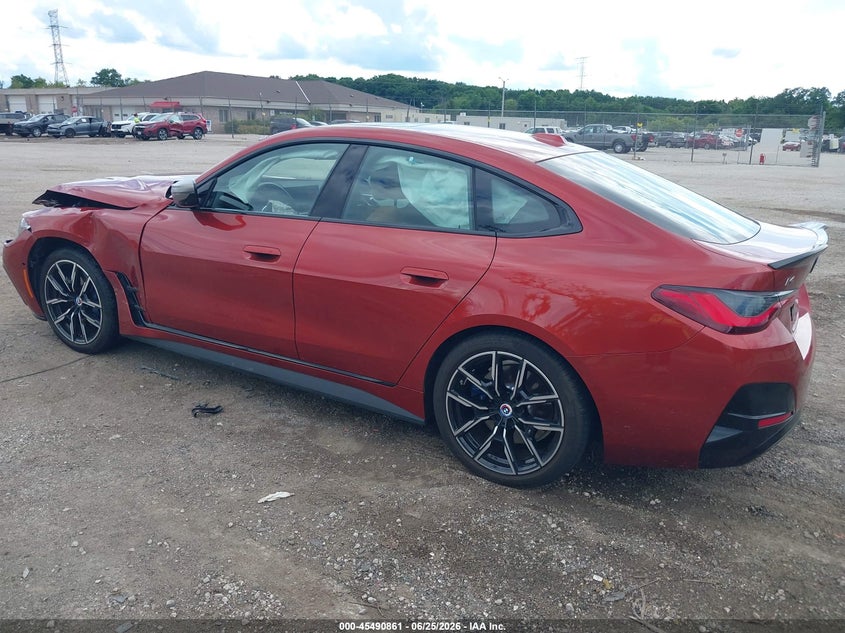 Vin: wby33aw0xpfn56324, lot: 45989058, bmw i4 m50 20233