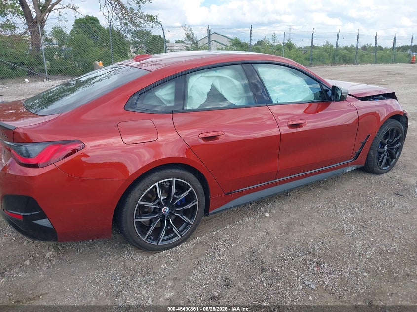 Vin: wby33aw0xpfn56324, lot: 45989058, bmw i4 m50 20234