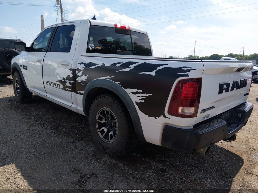 Vin: 1c6rr7yt9gs232607, lot: 45989118, ram 1500 rebel 20163
