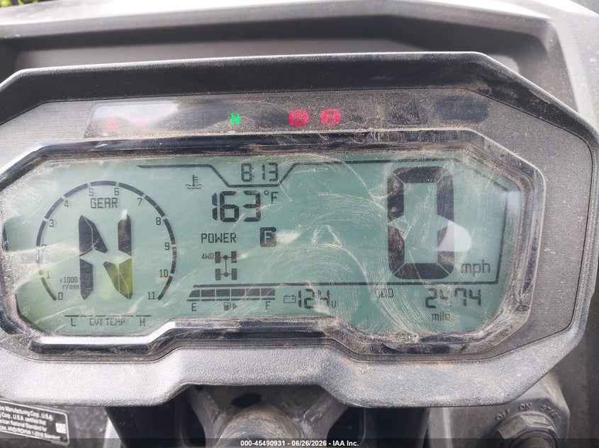 2021 Kawasaki Krf 1000 B VIN: JKARFCB14MB501040 Lot: 45490931