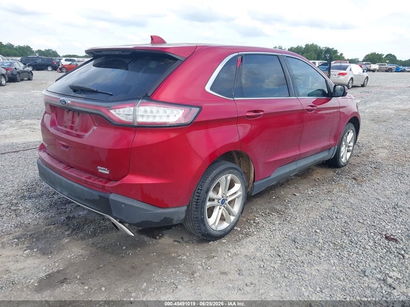 Vin: 2fmtk3j90fbb79343, lot: 45989216, ford edge sel 20154