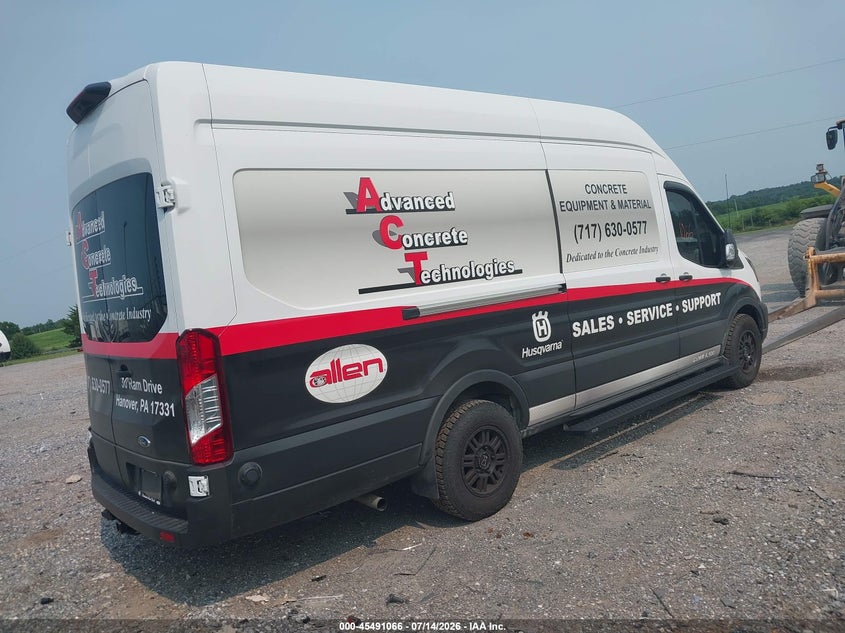 Vin: 1ftbw3x87ska70784, lot: 45989263, ford transit-350 cargo van 20254