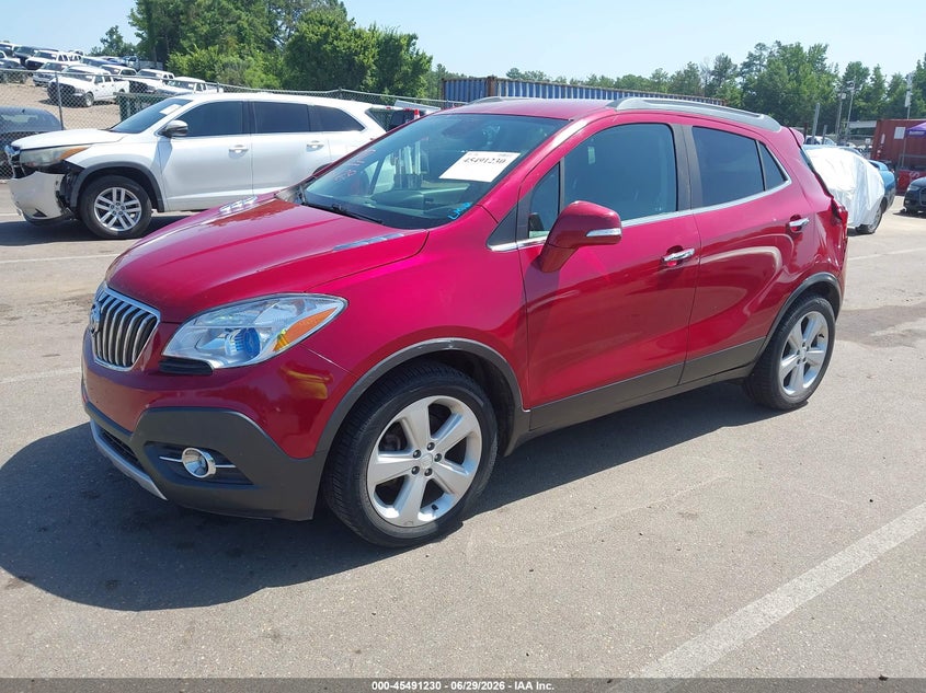 Vin: kl4cjbsb5gb752886, lot: 45989427, buick encore convenience 20162