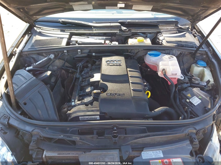 2007 AUDI A4 SEDAN 2.0L I-4 DI, DOHC, VVT, TURBO, 200HP