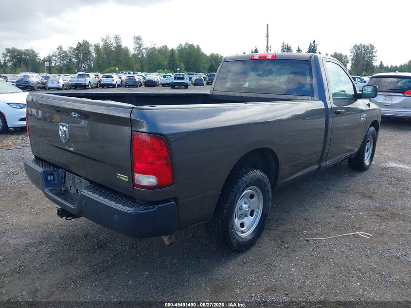 Vin: 3c6jr6dg6hg764681, lot: 45989687, ram 1500 tradesman  4x2 8' box 20174