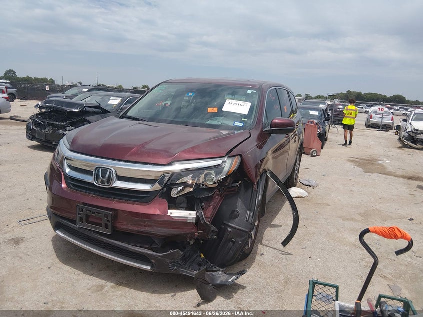 2019 Honda Pilot, Biohazard, IAAI, VIN 5FNYF5H5XKB017780 — photo 2