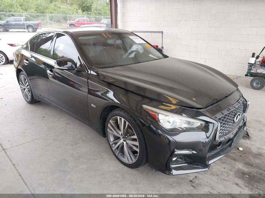 Vin: jn1ev7ar3jm445715, lot: 45989892, infiniti q50 3.0t luxe/3.0t sport 2018 img_1