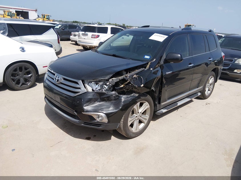 Vin: 5tdyk3eh1cs053675, lot: 45990047, toyota highlander limited v6 20122