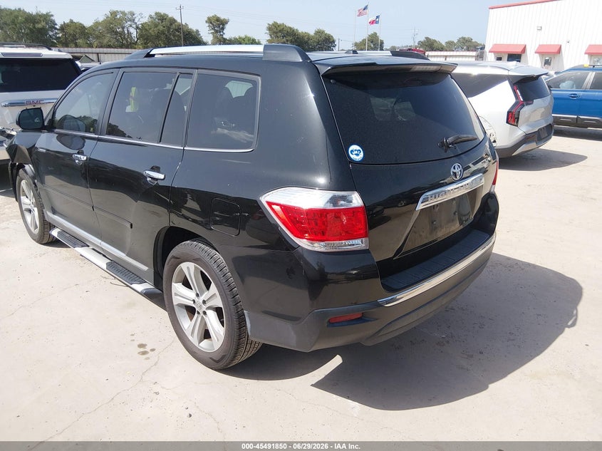 Vin: 5tdyk3eh1cs053675, lot: 45990047, toyota highlander limited v6 20123