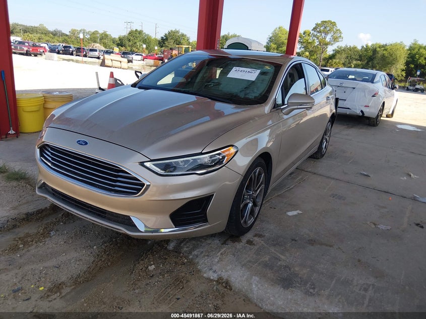 2019 Ford Fusion, Rear, IAAI, VIN 3FA6P0CD3KR116788 — photo 2