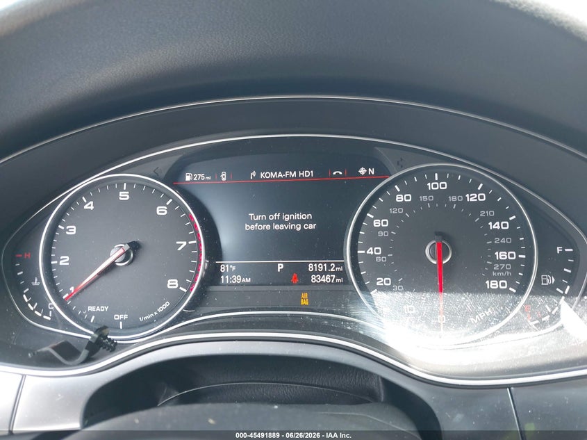 2017 Audi A7 3.0T Premium Plus VIN: WAU22AFC1HN067096 Lot: 45491889