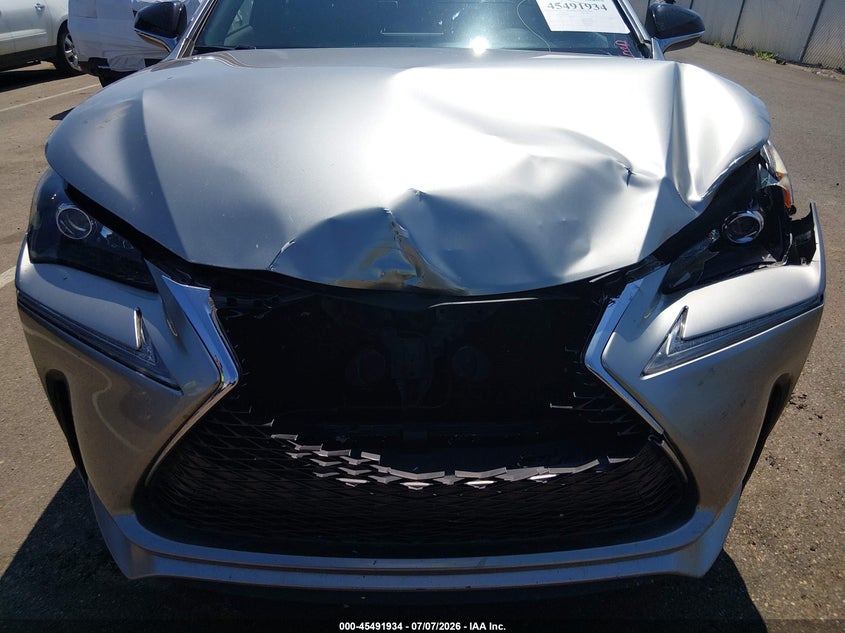 2016 Lexus Nx 200T F Sport VIN: JTJYARBZ4G2035121 Lot: 45491934
