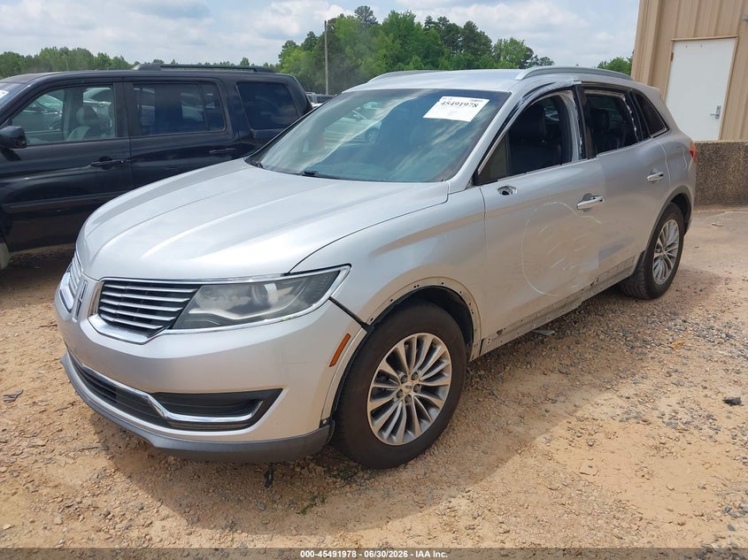 Vin: 2lmtj6kr7gbl30431, lot: 45990175, lincoln mkx select 20162
