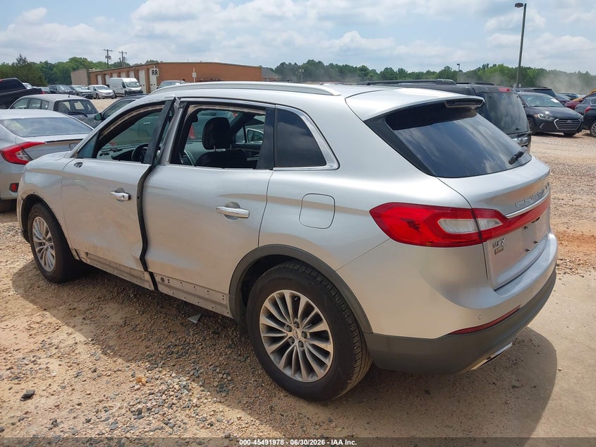 Vin: 2lmtj6kr7gbl30431, lot: 45990175, lincoln mkx select 20163