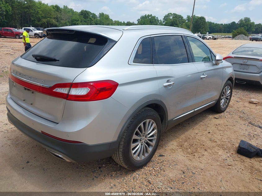 Vin: 2lmtj6kr7gbl30431, lot: 45990175, lincoln mkx select 20164