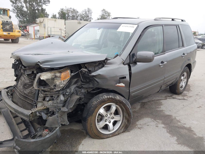 2008 Honda Pilot, Front End, IAAI, VIN 5FNYF28628B018986 — photo 2