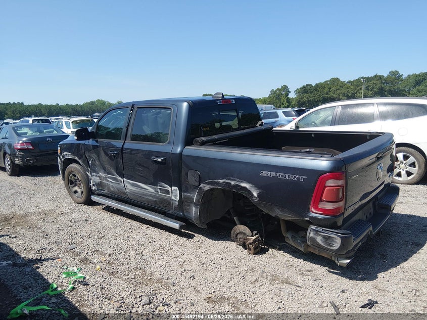Vin: 1c6srfft2ln177490, lot: 45990391, ram 1500 big horn  4x4 5'7 box 20203