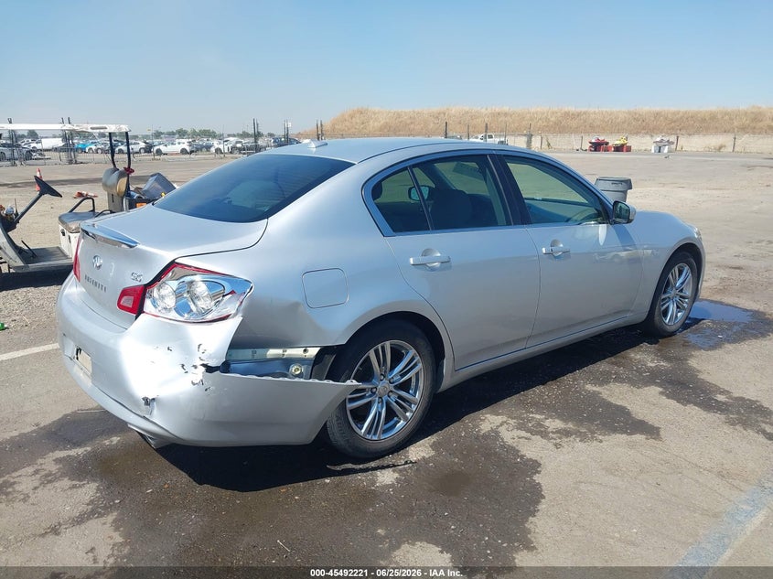 Vin: jn1dv6apxcm700626, lot: 45990418, infiniti g25 journey 20124