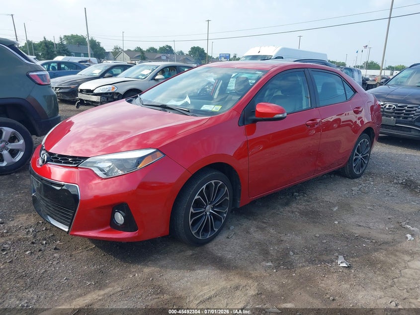 2016 TOYOTA COROLLA SEDAN 1.8L I-4 DOHC, VVT, 132HP