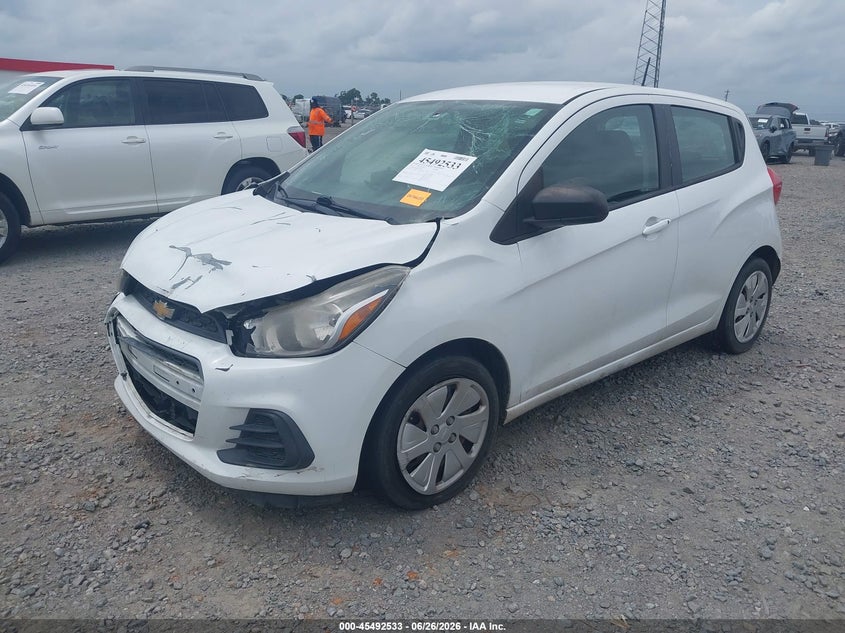 Vin: kl8cb6sa0gc582781, lot: 45990730, chevrolet spark ls cvt 20162