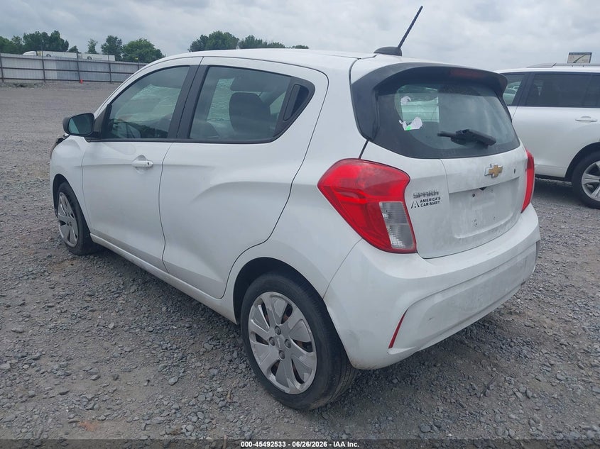 Vin: kl8cb6sa0gc582781, lot: 45990730, chevrolet spark ls cvt 20163