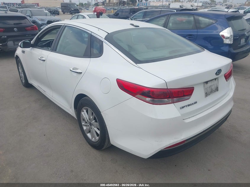 Vin: knagt4l36g5101461, lot: 45990760, kia optima lx 20163