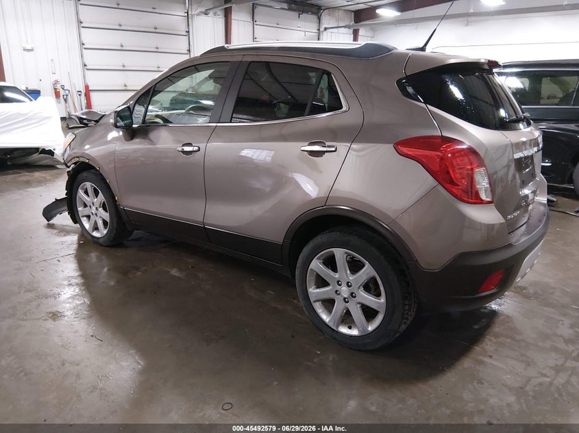 Vin: kl4cjcsb1eb564854, lot: 45990776, buick encore leather 20143