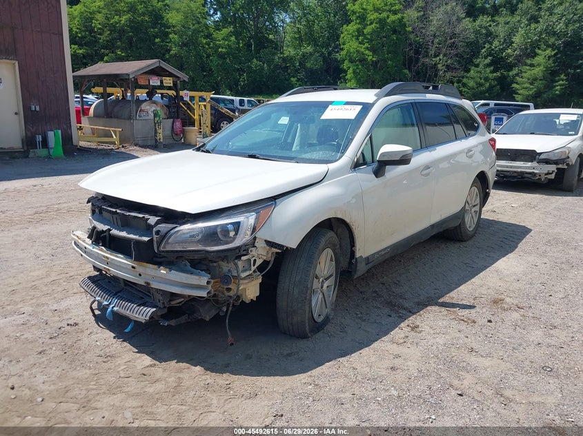 Vin: 4s4bsbfc5f3343874, lot: 45990812, subaru outback 2.5i premium 20152