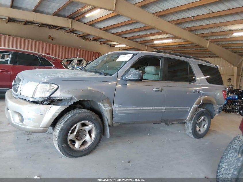 2001 Toyota Sequoia Sr5 V8 VIN: 5TDZT34A81S020708 Lot: 45492761