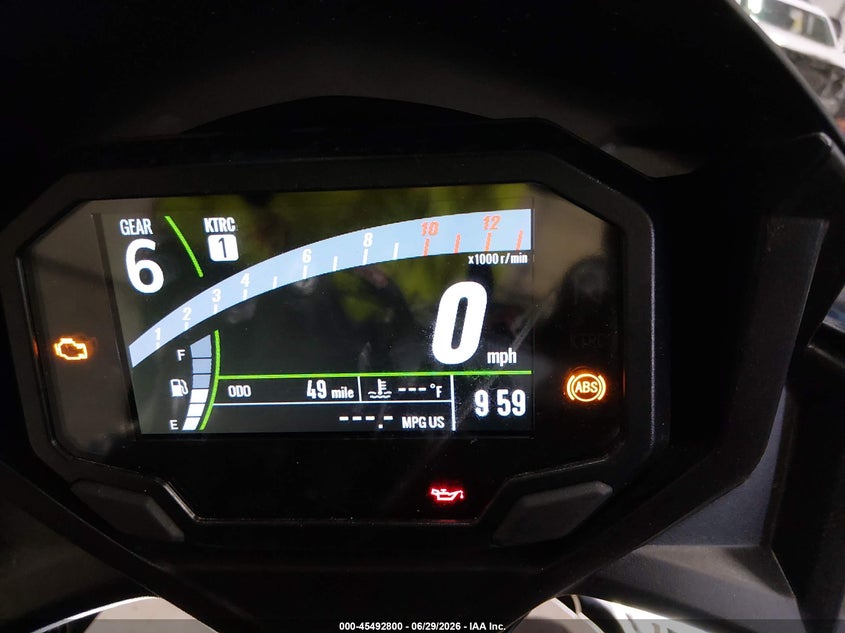 2026 Kawasaki Ex650 P VIN: ML5EXEP16TDAG7415 Lot: 45492800