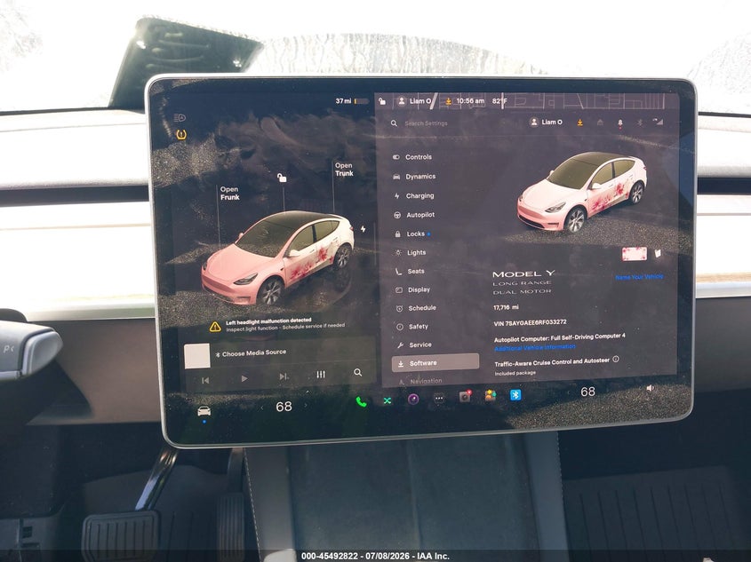 TESLA MODEL Y 2024 VIN 7SAYGAEE6RF033272