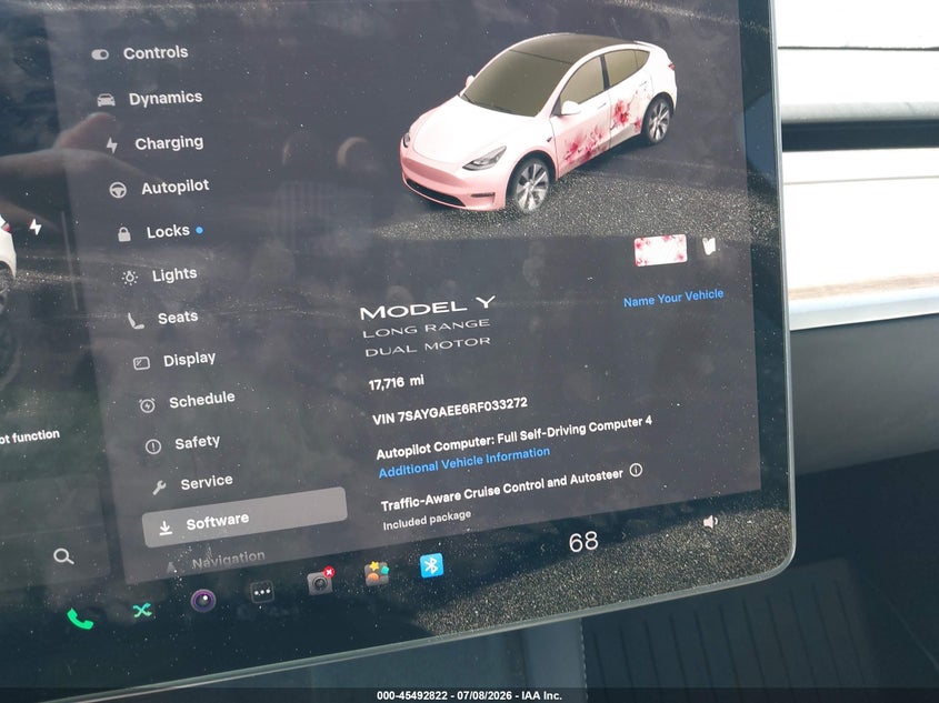 TESLA MODEL Y 2024 VIN 7SAYGAEE6RF033272