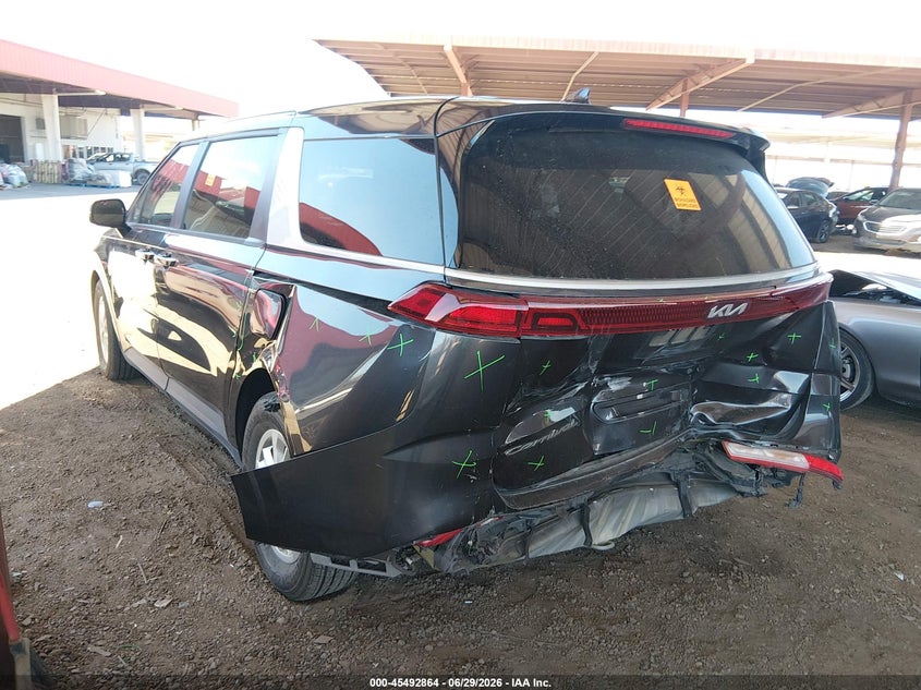 Vin: kndnb4h3xn6185149, lot: 45991060, kia carnival mpv lx 20223