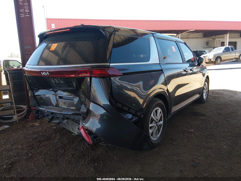 Vin: kndnb4h3xn6185149, lot: 45991060, kia carnival mpv lx 20224