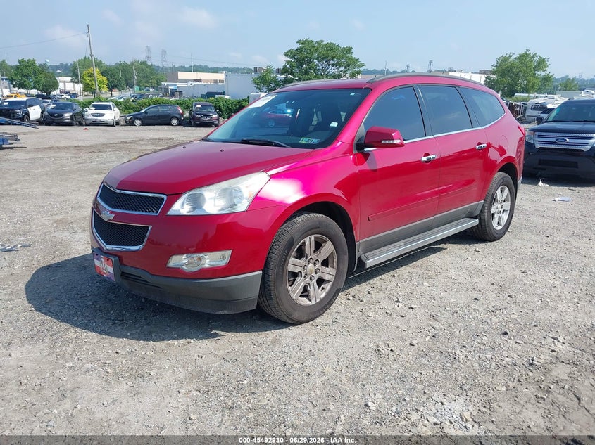 Vin: 1gnkvged5cj203079, lot: 45991128, chevrolet traverse lt w/1lt 20122