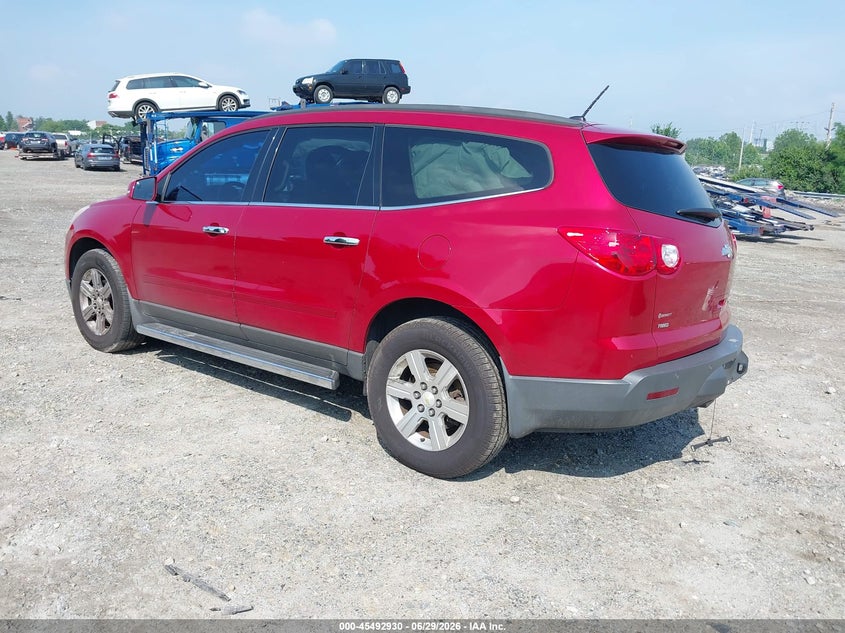 Vin: 1gnkvged5cj203079, lot: 45991128, chevrolet traverse lt w/1lt 20123