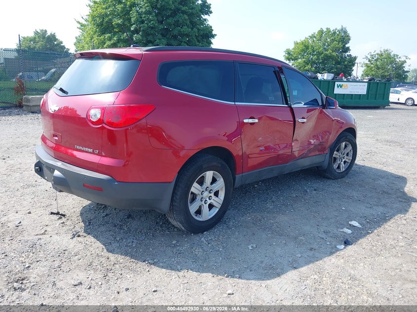 Vin: 1gnkvged5cj203079, lot: 45991128, chevrolet traverse lt w/1lt 20124