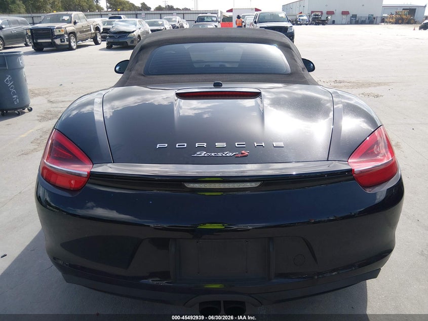 2013 Porsche Boxster S VIN: WP0CB2A81DS130287 Lot: 45492939