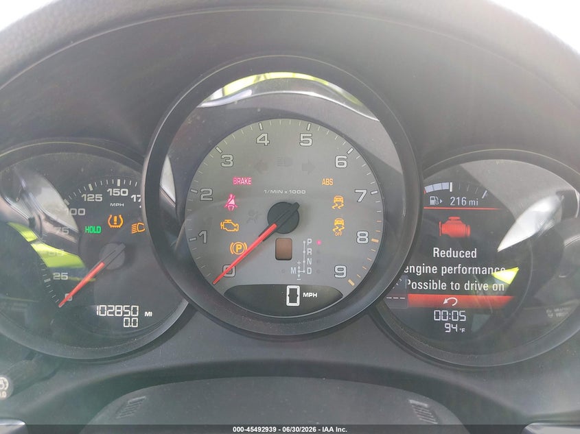 2013 Porsche Boxster S VIN: WP0CB2A81DS130287 Lot: 45492939