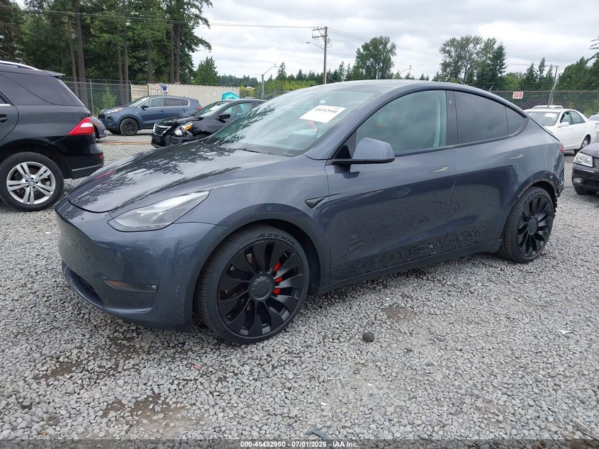 7SAYGDEF7NF342432 2022 Tesla Model Y Performance Dual Motor All-Wheel Drive photo 1
