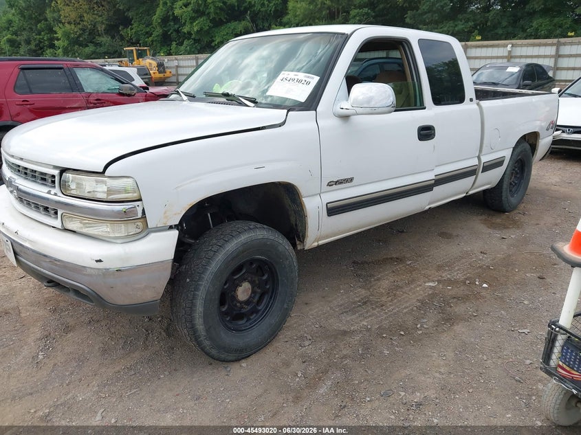 1999 Chevrolet Silverado 2500 Ls, Удар сзади, IAAI, VIN 1GCGK29U0XE230676 — фото 2