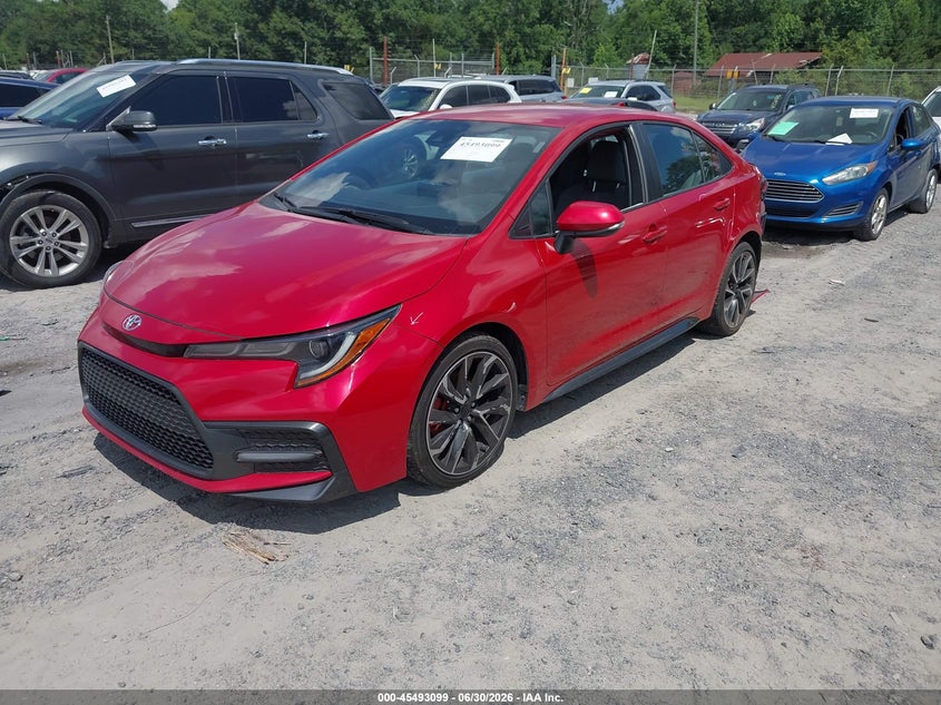 2021 Toyota Corolla, Rear, IAAI, VIN 5YFS4MCE5MP069502 — photo 2