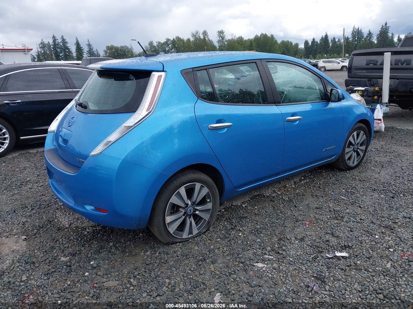 Vin: 1n4az0cp2dc411140, lot: 45991303, nissan leaf sl 20134