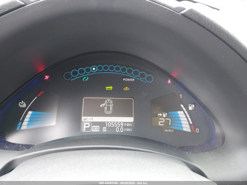 2013 Nissan Leaf Sl VIN: 1N4AZ0CP2DC411140 Lot: 45493106