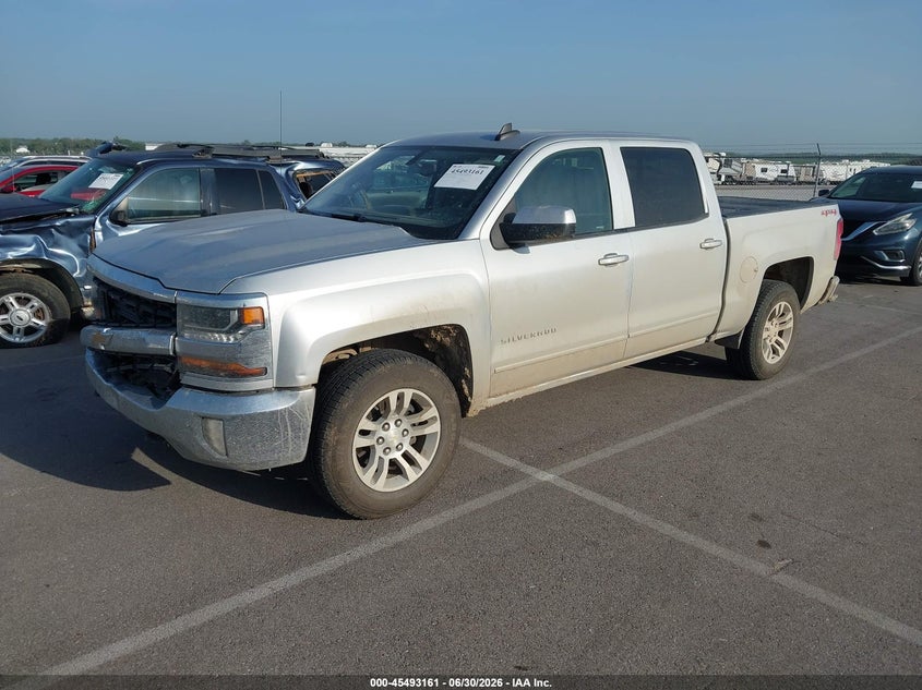 2017 Chevrolet Silverado, Удар спереди, IAAI, VIN 3GCUKREC8HG186476 — фото 2