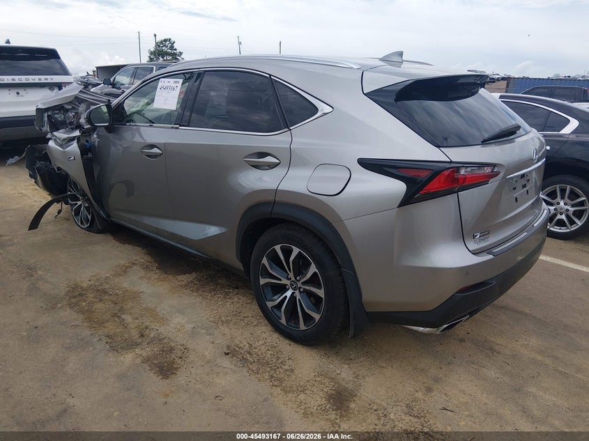 Vin: jtjbarbz3g2081013, lot: 45991364, lexus nx 200t 20163