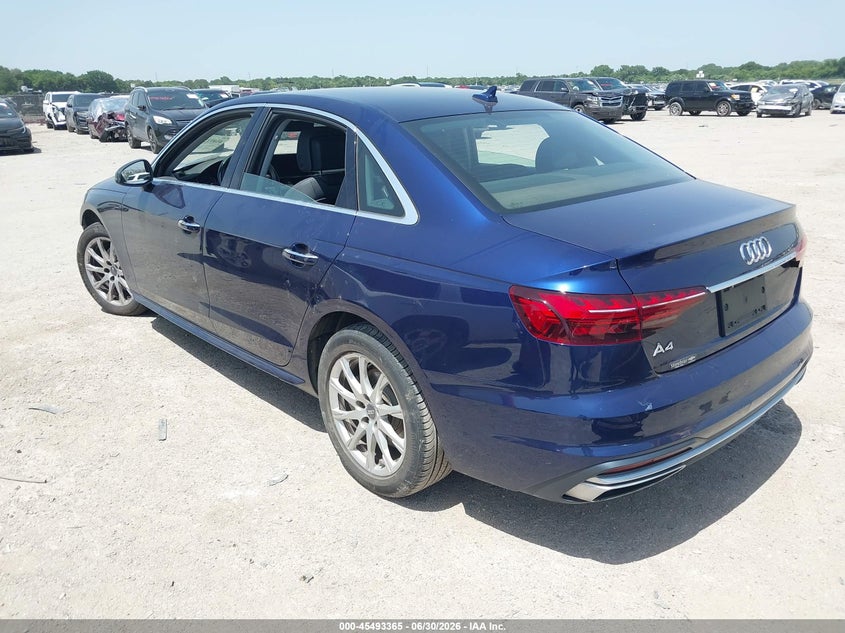 Vin: waugmaf48ln005292, lot: 45991562, audi a4 premium 40 tfsi front-wheel drive s tronic 20203