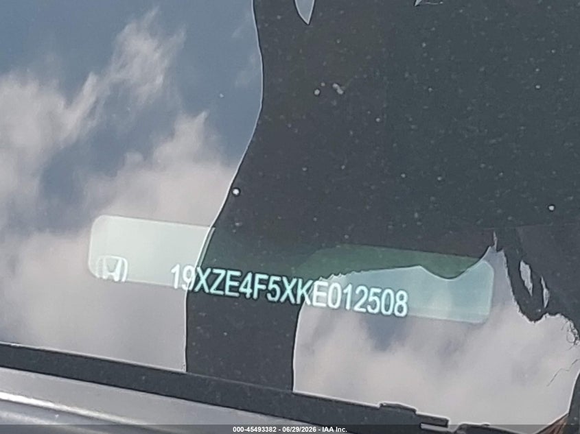 2019 Honda Insight Ex VIN: 19XZE4F5XKE012508 Lot: 45493382