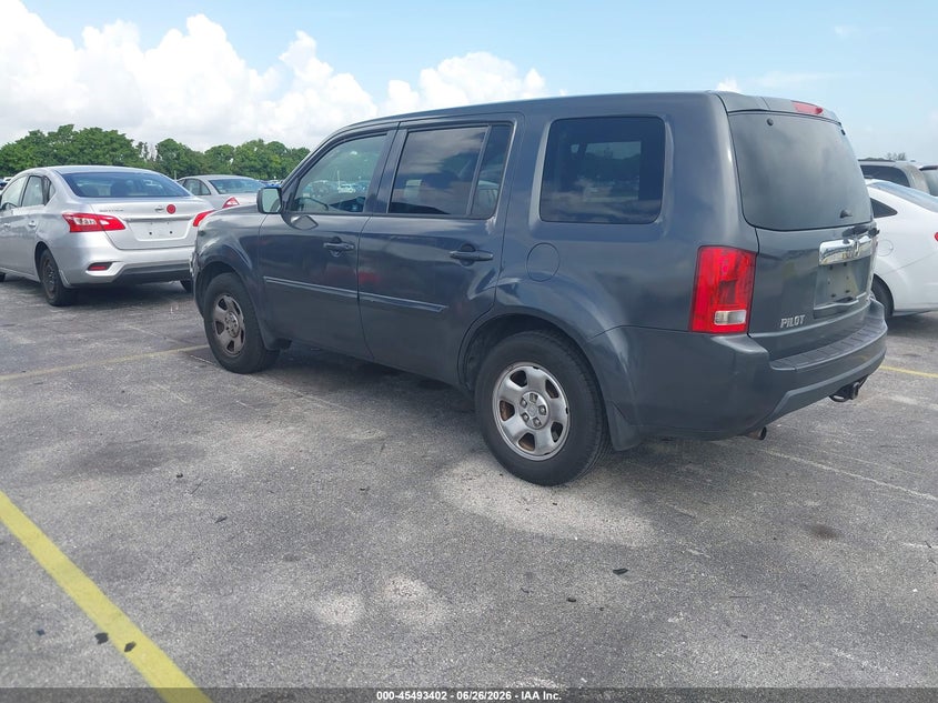 Vin: 5fnyf4h27bb075457, lot: 45991599, honda pilot lx 20113