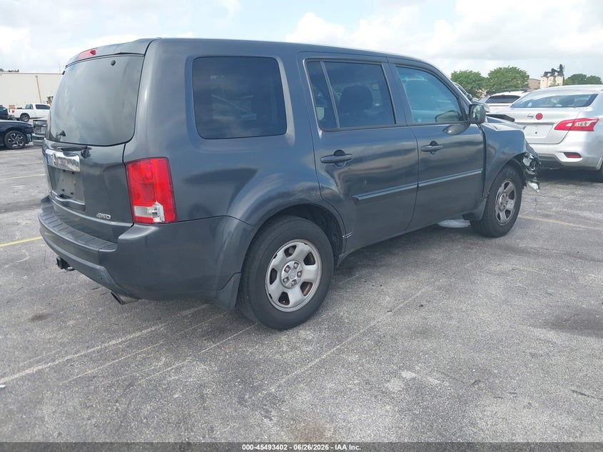 Vin: 5fnyf4h27bb075457, lot: 45991599, honda pilot lx 20114